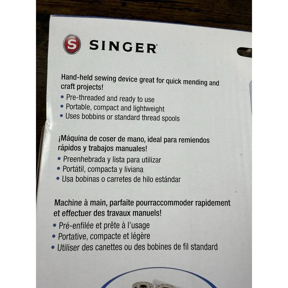 SINGER‎ Stitch Sew Quick + Cordless Mending Machine, White NEW Portable Handheld